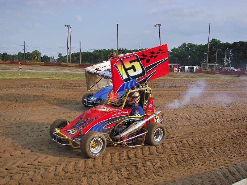 John Blanda won the first 270cc race.