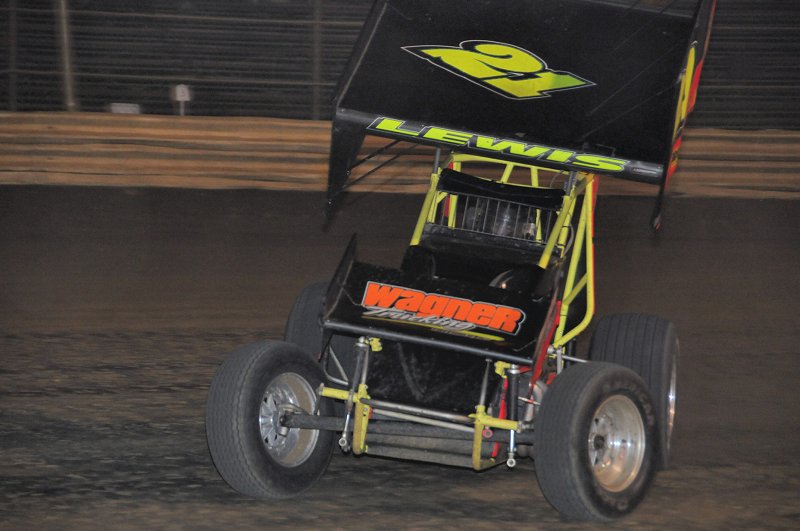 Trevor Lewis drove the high groove to pick up his second URC win of the season.