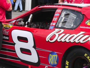 dalejr8 In 2007, Dale Earnhardt, Jr. suprised the NASCAR world by announcing that he would leave the team his father created and race for Rick Hendrick in 2008.