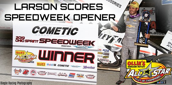 <strong>Winner Kyle Larson (Riegle Racing Photography Photo)</strong>